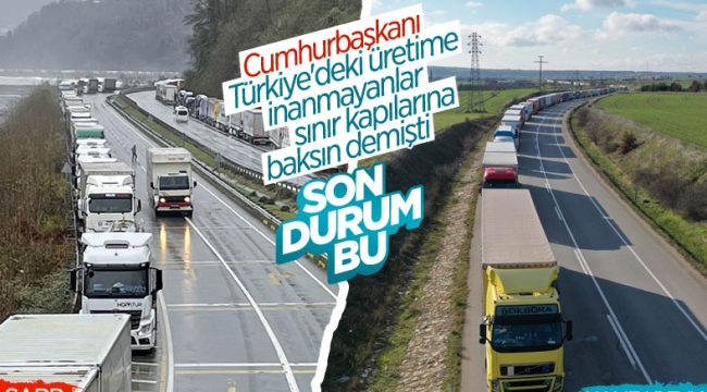 Türkiye'deki sınır kapılarında ihracat yoğunluğu