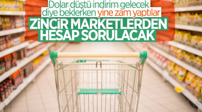 Zincir marketlere 'sebepsiz zam' cezası 