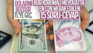 15 soruda 'Vadeli TL mevduat veya katılma hesaplarına dönüşümün desteklenmesi' 