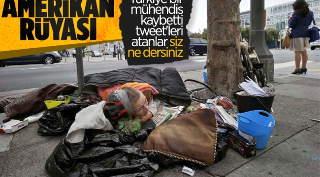ABD'de San Francisco caddelerindeki evsizler görüntülendi 