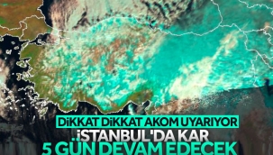 AKOM'dan İstanbullulara kar uyarısı: 4-5 gün sürmesi bekleniyor 