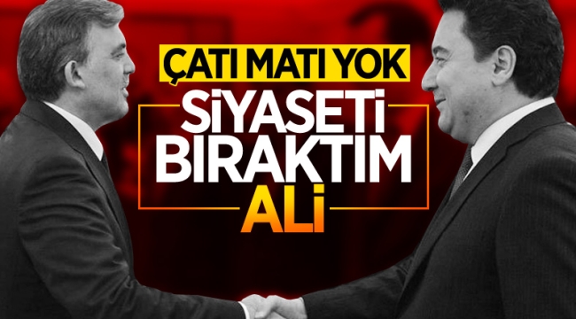 Ali Babacan'dan Abdullah Gül açıklaması: Aktif siyaseti bıraktı 