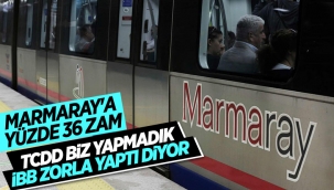 Bir zam da Marmaray'a geldi 