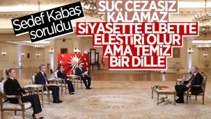 Cumhurbaşkanı Erdoğan'dan Sedef Kabaş açıklaması