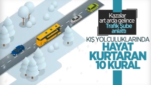 EGM Trafik Başkanlığı, trafikte uyulması gereken 10 kuralı anlattı 