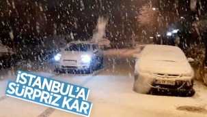 İstanbul'da ani kar yağışı 