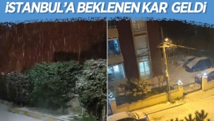 İstanbul'da kar başladı 