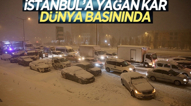 İstanbul'da kar yağışı dünya basınında 