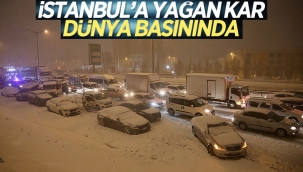 İstanbul'da kar yağışı dünya basınında 