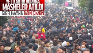 İstanbullular güneşi gördü, Taksim'e koştu 