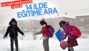 Kar nedeniyle eğitime ara verilen iller 