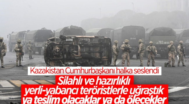 Kazakistan Cumhurbaşkanı Tokayev: Suçlular, katiller ve haydutlarla anlaşmayız 