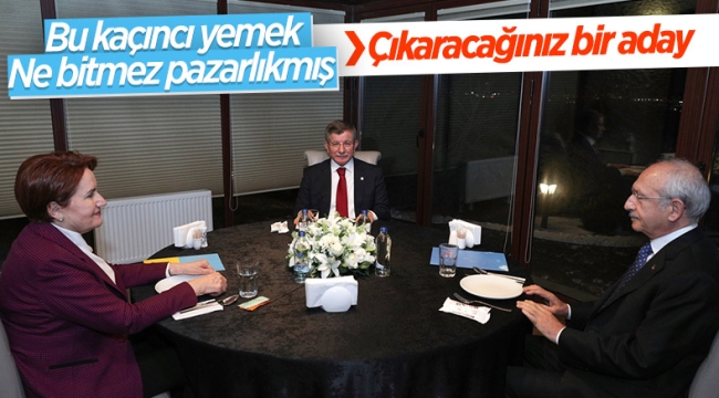 Kılıçdaroğlu, Akşener ve Davutoğlu bir araya geldi 