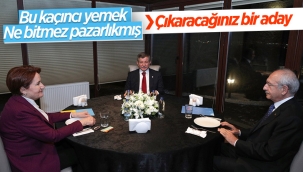 Kılıçdaroğlu, Akşener ve Davutoğlu bir araya geldi 