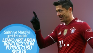 Lewandowski art arda 2. kez FIFA'nın en iyi futbolcusu ödülünü aldı 