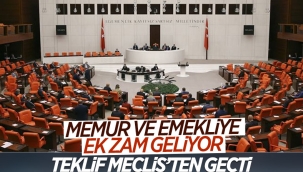 Memur ve emekliye ek zam TBMM'de kabul edildi 