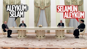 Putin, Reisi'nin selamına aleykümselam diyerek karşılık verdi 