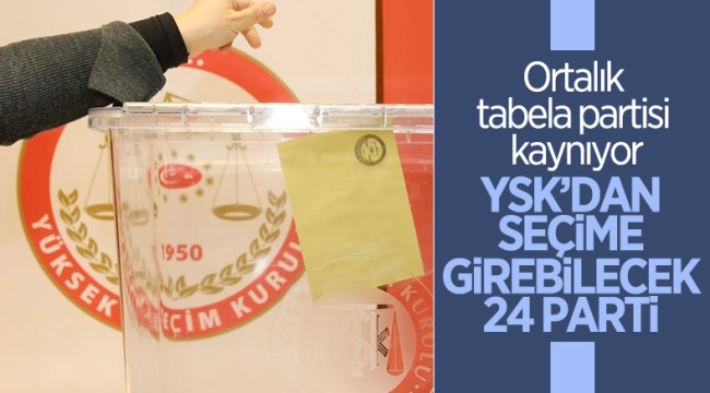 Seçime girecek siyasi partiler açıklandı 