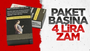 Sigara fiyatlarına zam geldi