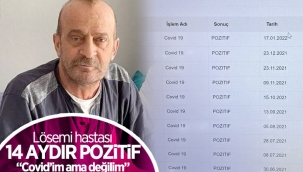 14 aydır karantinada olan koronavirüs hastası, 80'inci kez pozitif 