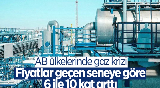 AB ülekelerinde geçen yıla göre gaz fiyatları, 6 ile 10 kat arttı 