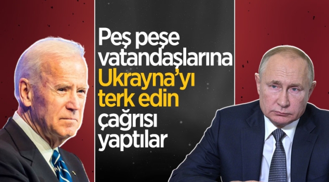 ABD ve İngiltere'den vatandaşlarına Ukrayna uyarısı 