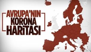 Avrupa'nın korona risk haritasında her yer kırmızıya boyandı 