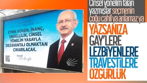 CHP'den dikkat çeken 'cinsel yönelim' afişi 