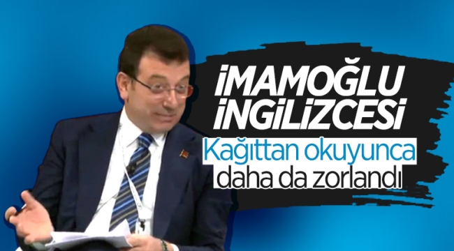 Ekrem İmamoğlu, Almanya'da İngilizce konuştu 