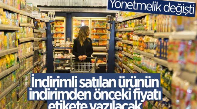 Fiyat Etiketi Yönetmeliği değişti 