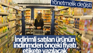 Fiyat Etiketi Yönetmeliği değişti 