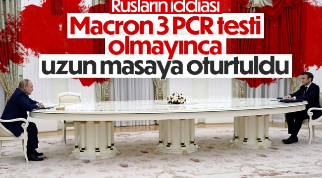Fransa Cumhurbaşkanı Macron'un, uzun masaya oturtulma sebebi ortaya çıktı 