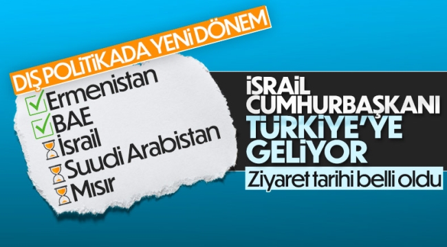 İsrail Cumhurbaşkanı Isaac Herzog Türkiye'ye gelecek 