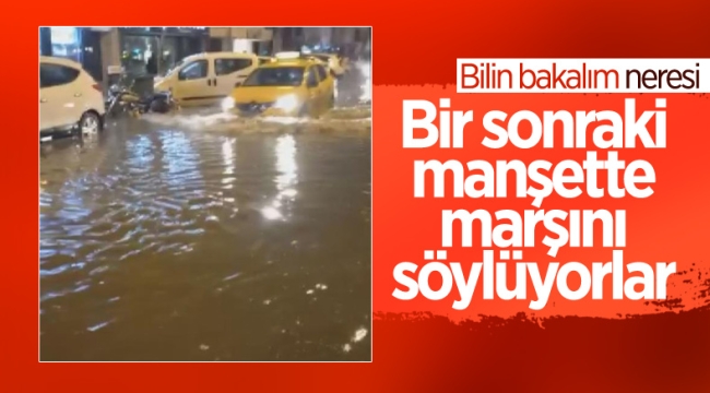 İzmir'i sağanak vurdu: Ev ve iş yerlerini su bastı, yol çöktü 