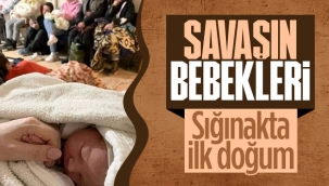 Kiev sığınaklarında ilk doğum 