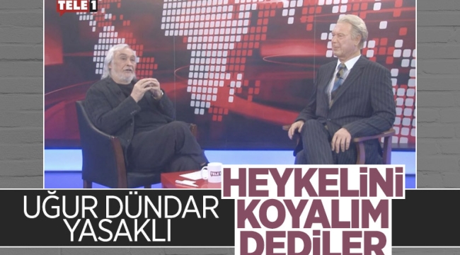 Müjdat Gezen, Uğur Dündar'ın bal mumu heykeli ile ekrana çıktı 