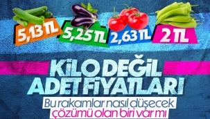 Pazarda meyve ve sebzelerin adet fiyatları cep yakıyor 