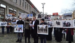 TRABZONDA İSRAİL CUMHURBAŞKANI'NIN TÜRKİYE ZİYARETİNE BÜYÜK TEPKİ