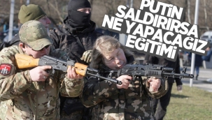 Ukrayna'da sivillere askeri eğitim 