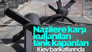 2. Dünya Savaşı'ndan kalma tank kapanları, Kiev savunmasında kullanılıyor 