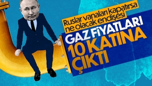 Avrupa'da doğalgaz fiyatları bir yılda 10 katına çıktı 