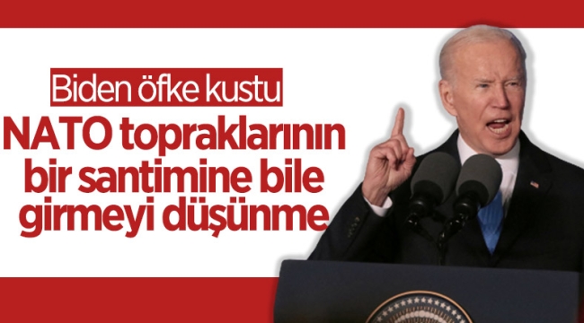 Biden: Putin, NATO topraklarına girmeyi aklından bile geçirmesin 