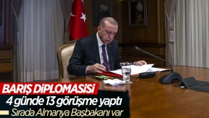 Cumhurbaşkanı Erdoğan barış için yoğun diplomasi yürüttü 