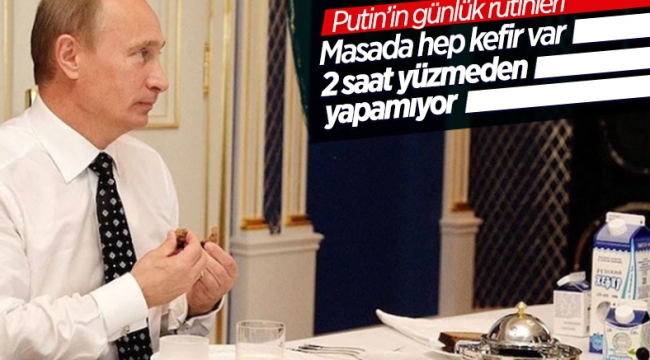 İngiliz basını Putin'in günlük rutinini yazdı 