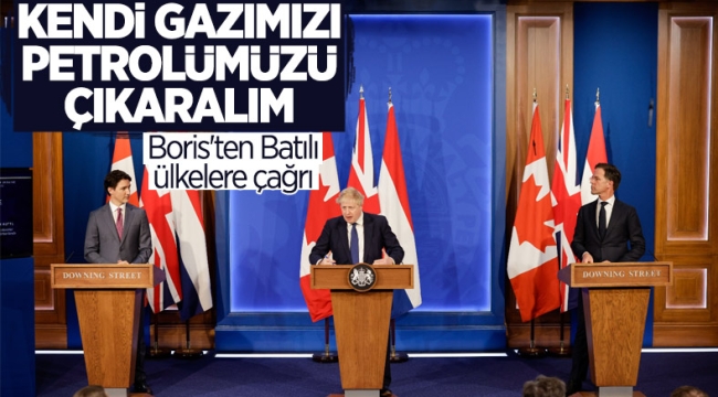 İngiltere Başbakanı Boris Johnson: Batı kendi gaz ve petrolünü üretmeli
