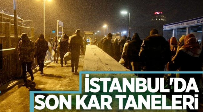İstanbul'da kar yağışı etkisini sürdürüyor 