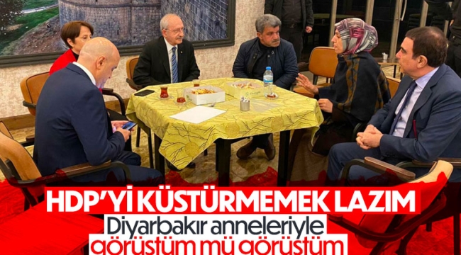 Kılıçdaroğlu Diyarbakır'da evlat nöbetindeki ailelerle görüştü 
