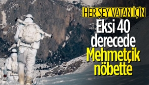 Mehmetçik, zorlu hava ve arazi koşullarında vatan nöbetinde 