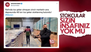 Mersin'de rafta olmayan 48 ton toz şeker, depodan çıktı 