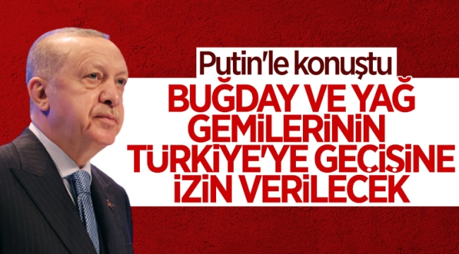 Putin, Türkiye'ye gelecek gemilerinin geçişi için talimat verdi 